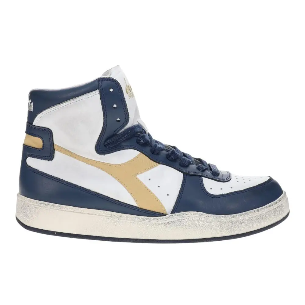 Diadora Mi Basket Used High Top Mi Basket High Top Mens Size 10.5 M Sneakers Casual Shoes 158569-C