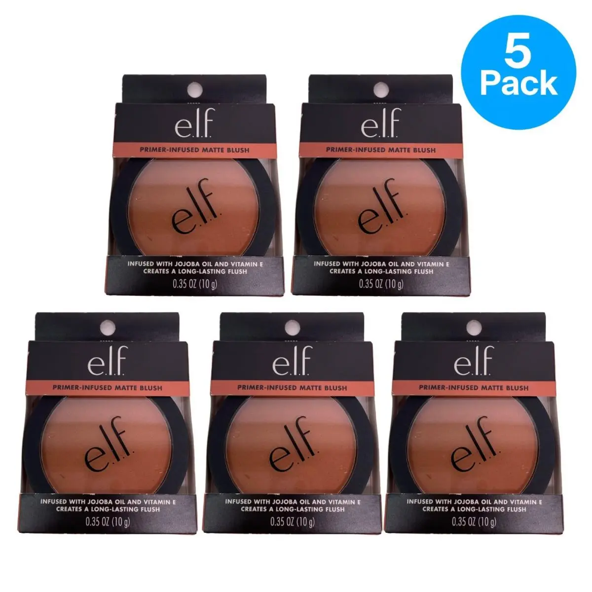 E.l.f. Primer Infused Matte Blush 0.35 oz 5 Pack Shade 83092