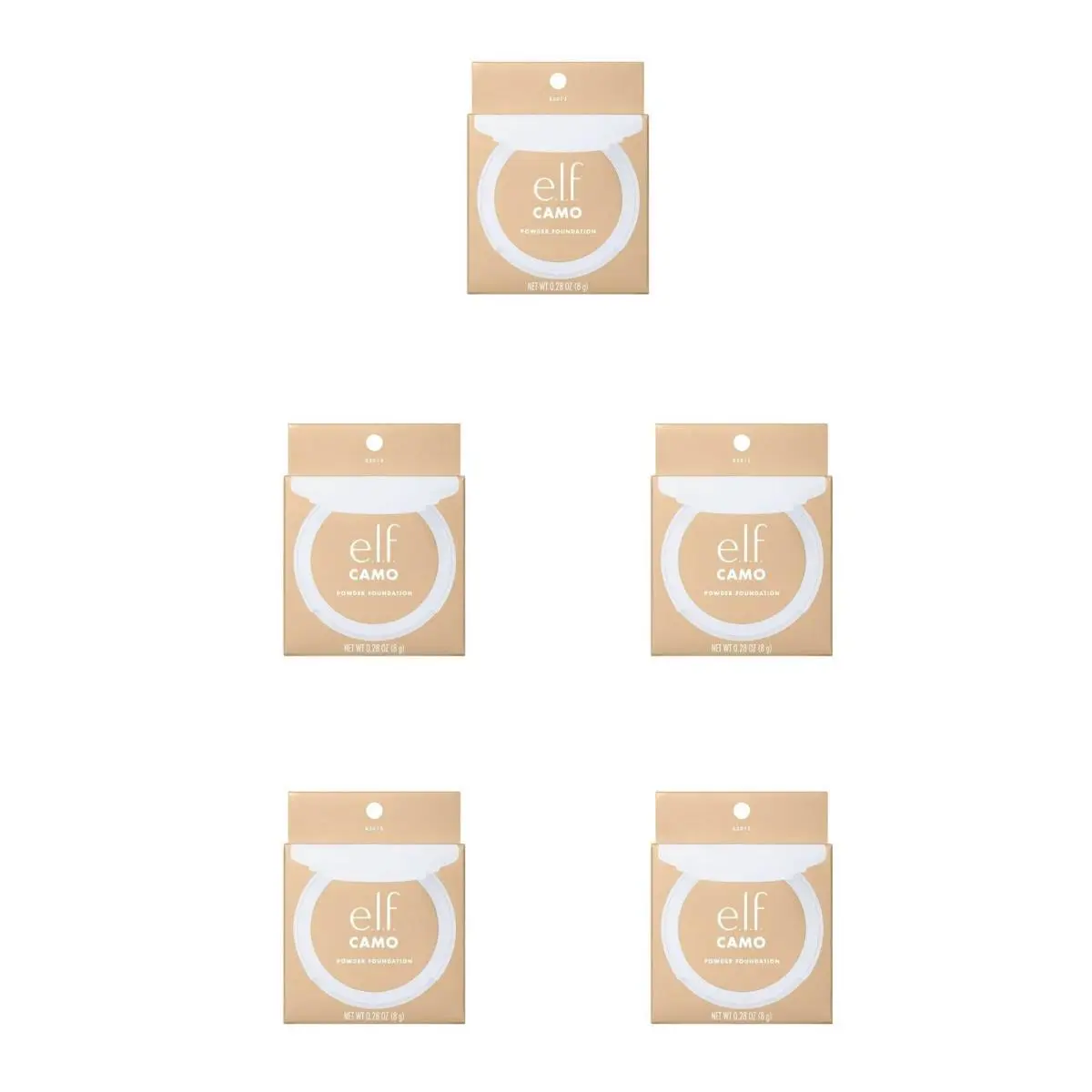 E.l.f. Camo Powder Foundation Fair 240 W Pack of 5