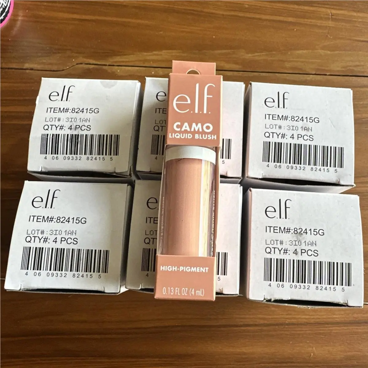 Lot of 24 E.l.f. Camo Liquid Blush Long-lasting 0.13oz 82415G Peach Perfect
