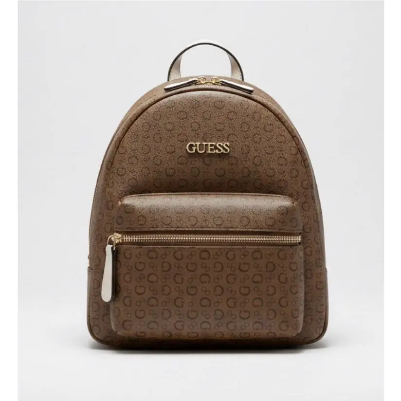 Guess Elmore Logo Print Backpack Women’s Large Cocoa