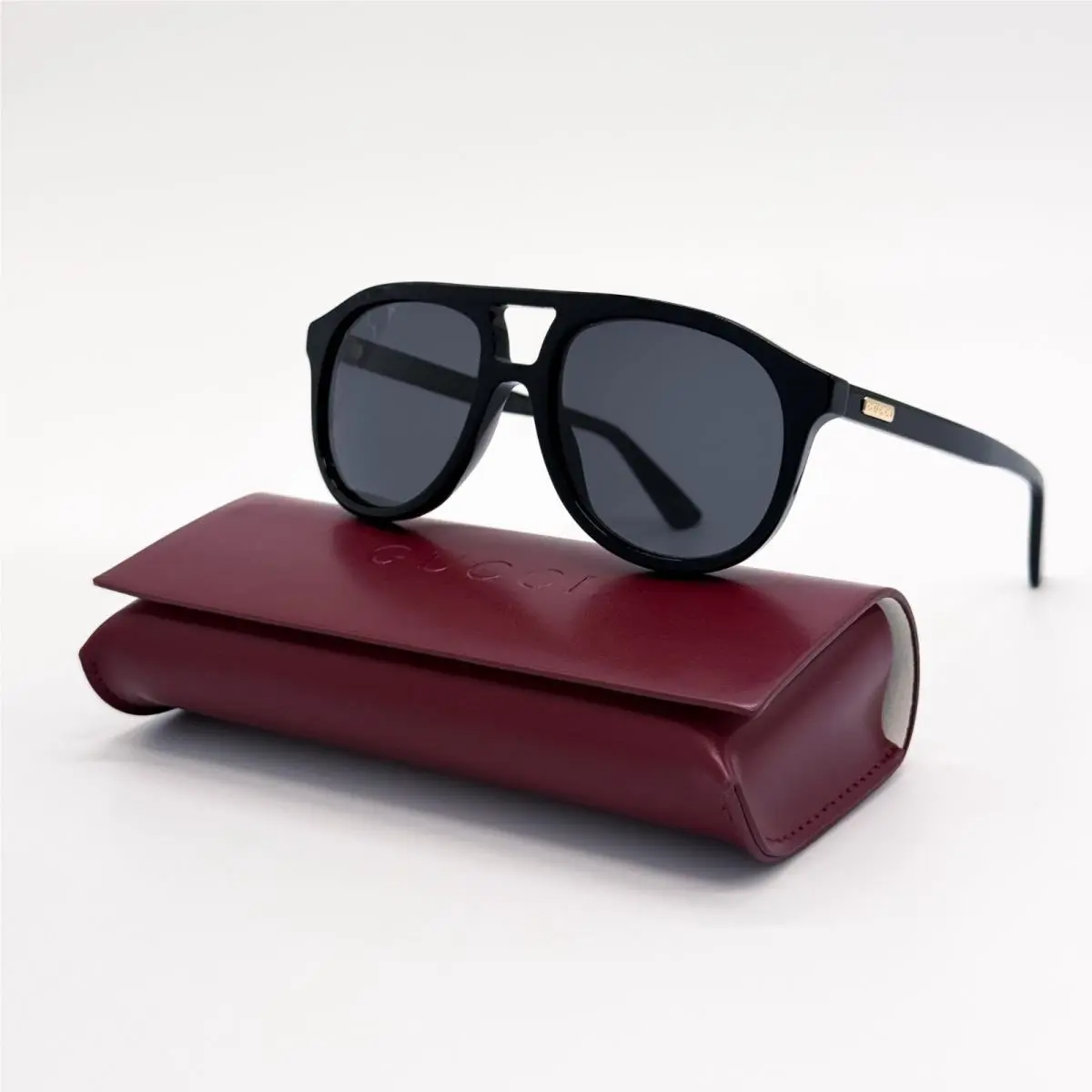 Gucci Sunglasses GG1320S 004 Black Aviator Unisex Gucci Eyewear