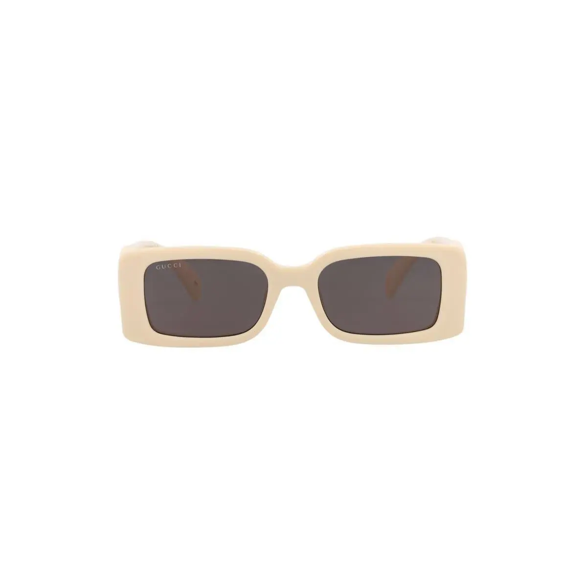 Gucci Women 54mm Square Sunglasses Ivory Ivory Grey