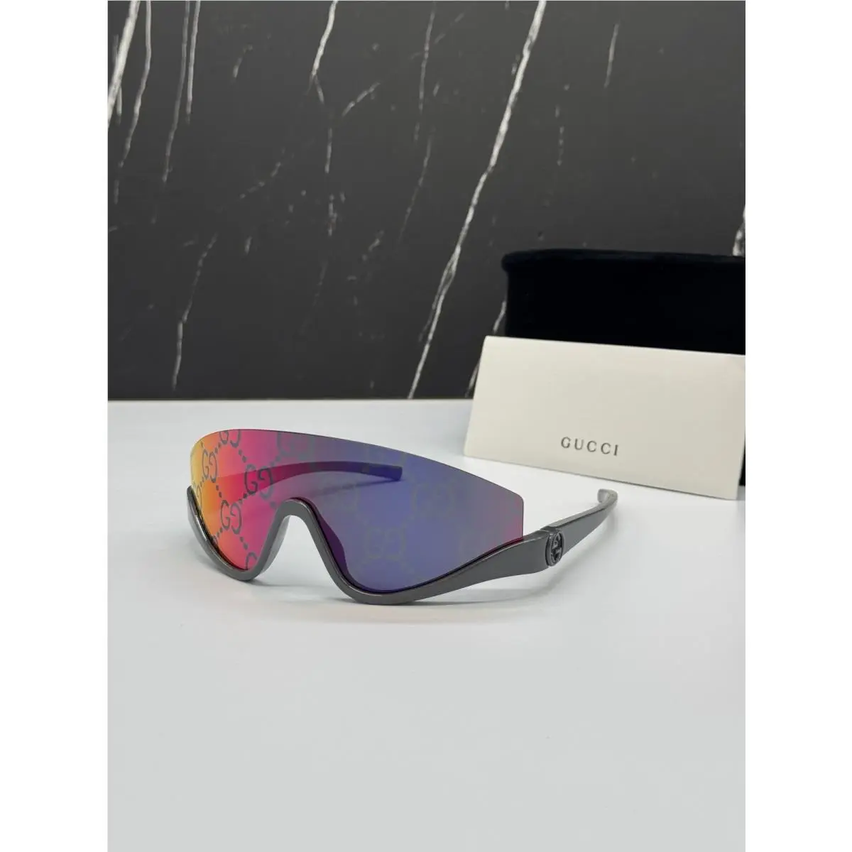 GG1650S 009 Sunglasses Multicolor Shield Unisex  Eyewear by Gucci