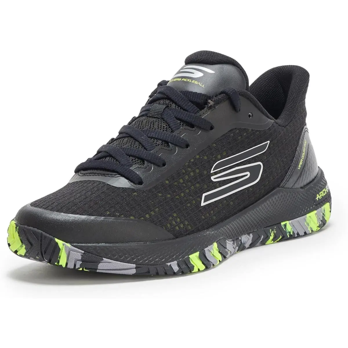 Skechers Men`s Viper Court Pro Pickleball Sneaker - Black