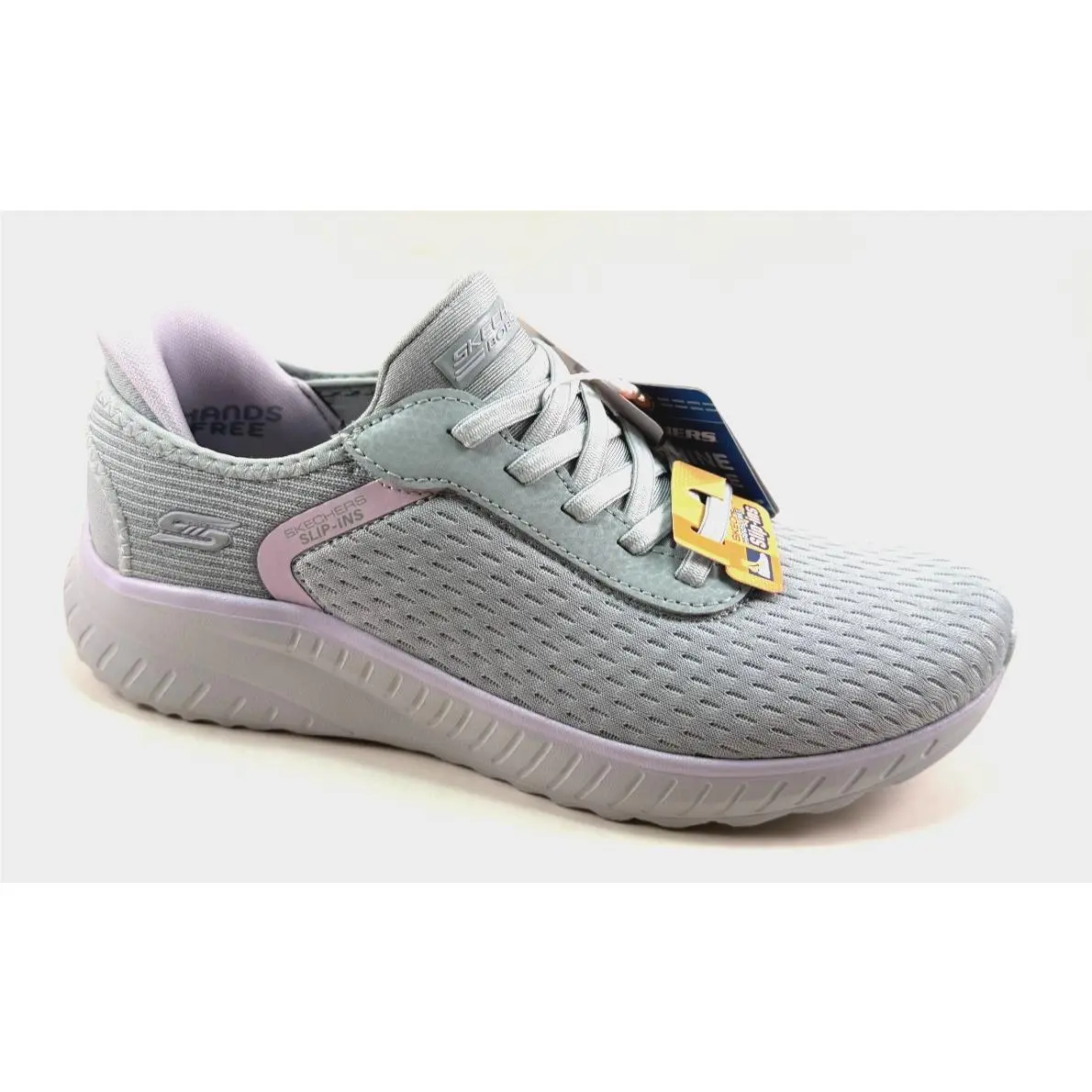 Bobs From Skechers 117498 Grey Lavender Slip-ins Comfort Sneaker