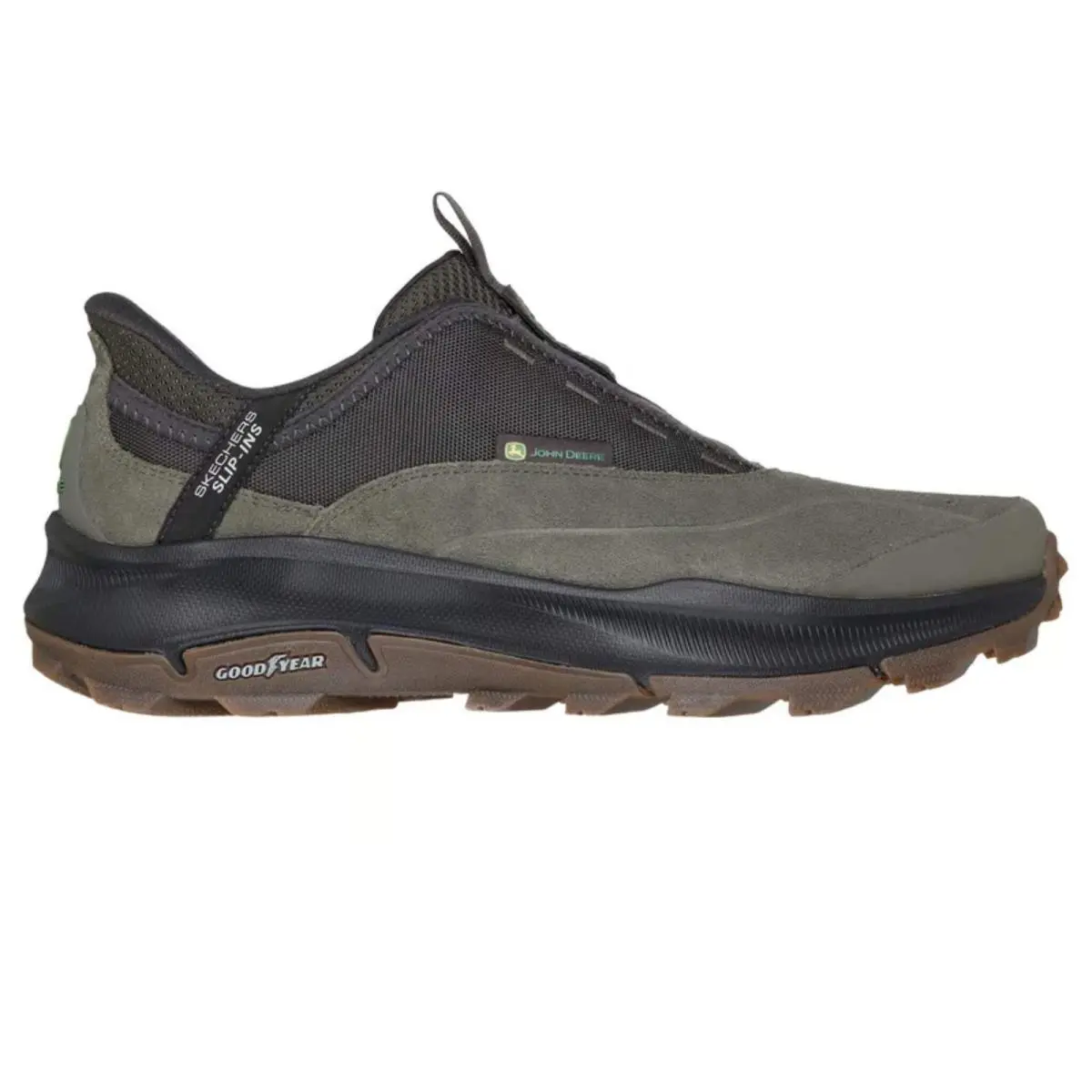 Skechers Men`s 256161 John Deere Equalizer Trail Ridge Olive Goodyear Work Shoes