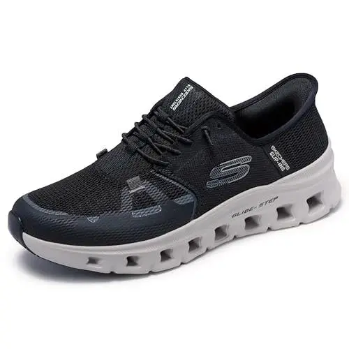 Skechers shoes - Slip-resistant Glide-step Pro Slip-ins Work Sneakers - 200337 - Gray/Charcoal (UPC: 198376612740) 1