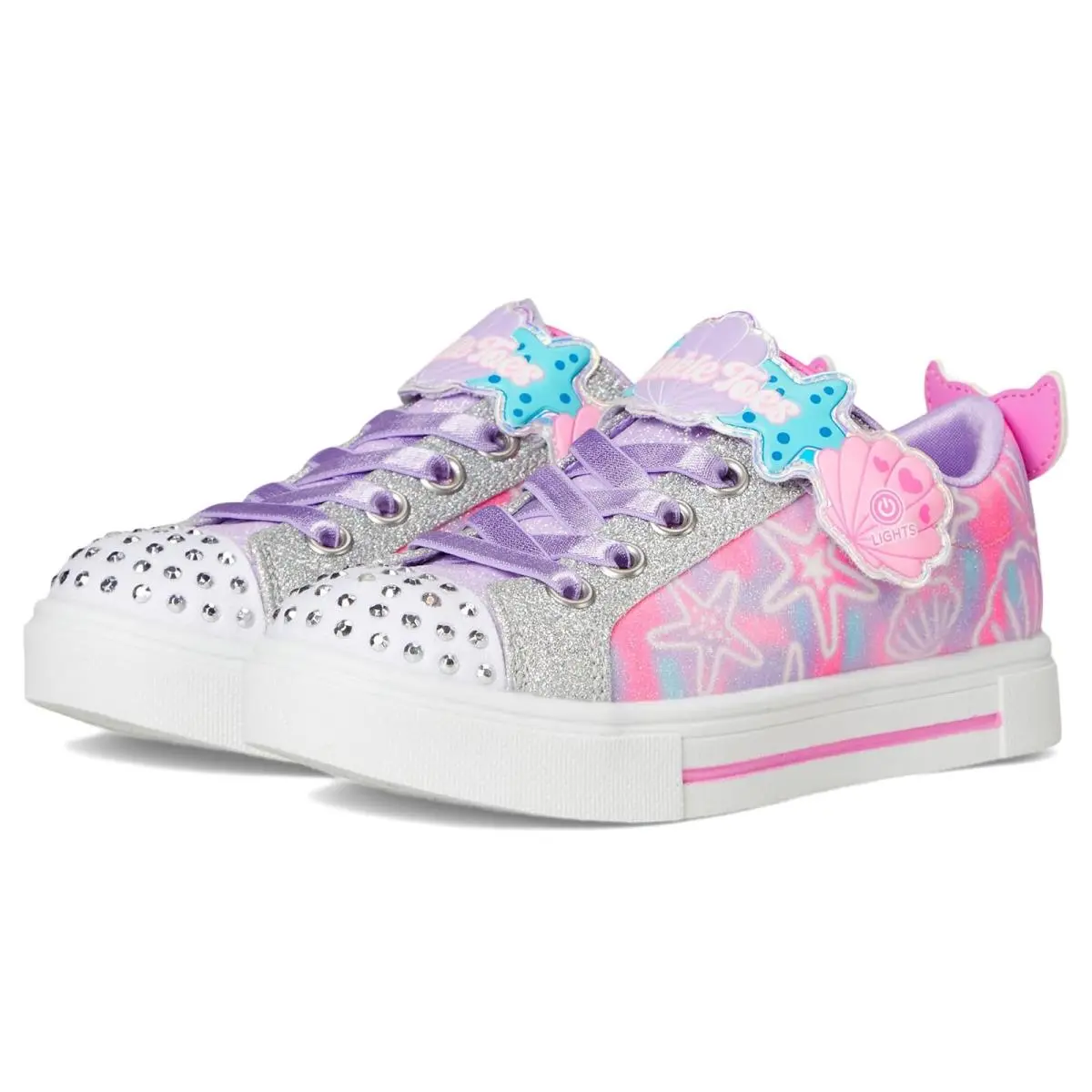 Girl`s Skechers Kids Twinkle Sparks - Underwater Magic 314824L Little Kid