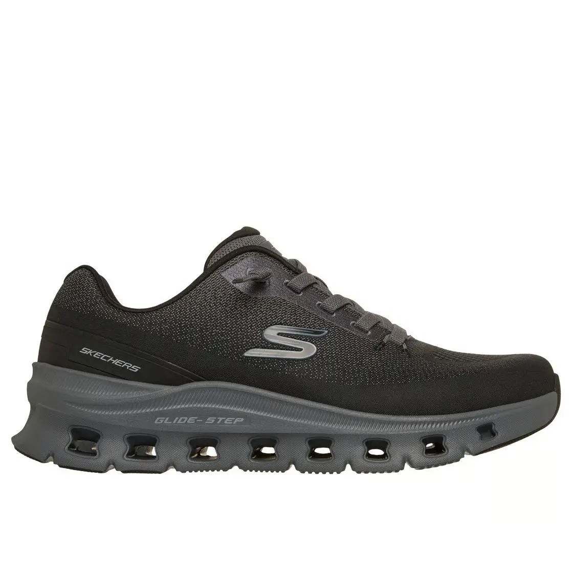 Skechers Shoes Men`s Black Sport Slip On No Tie Comfort Casual Glide Step 233132
