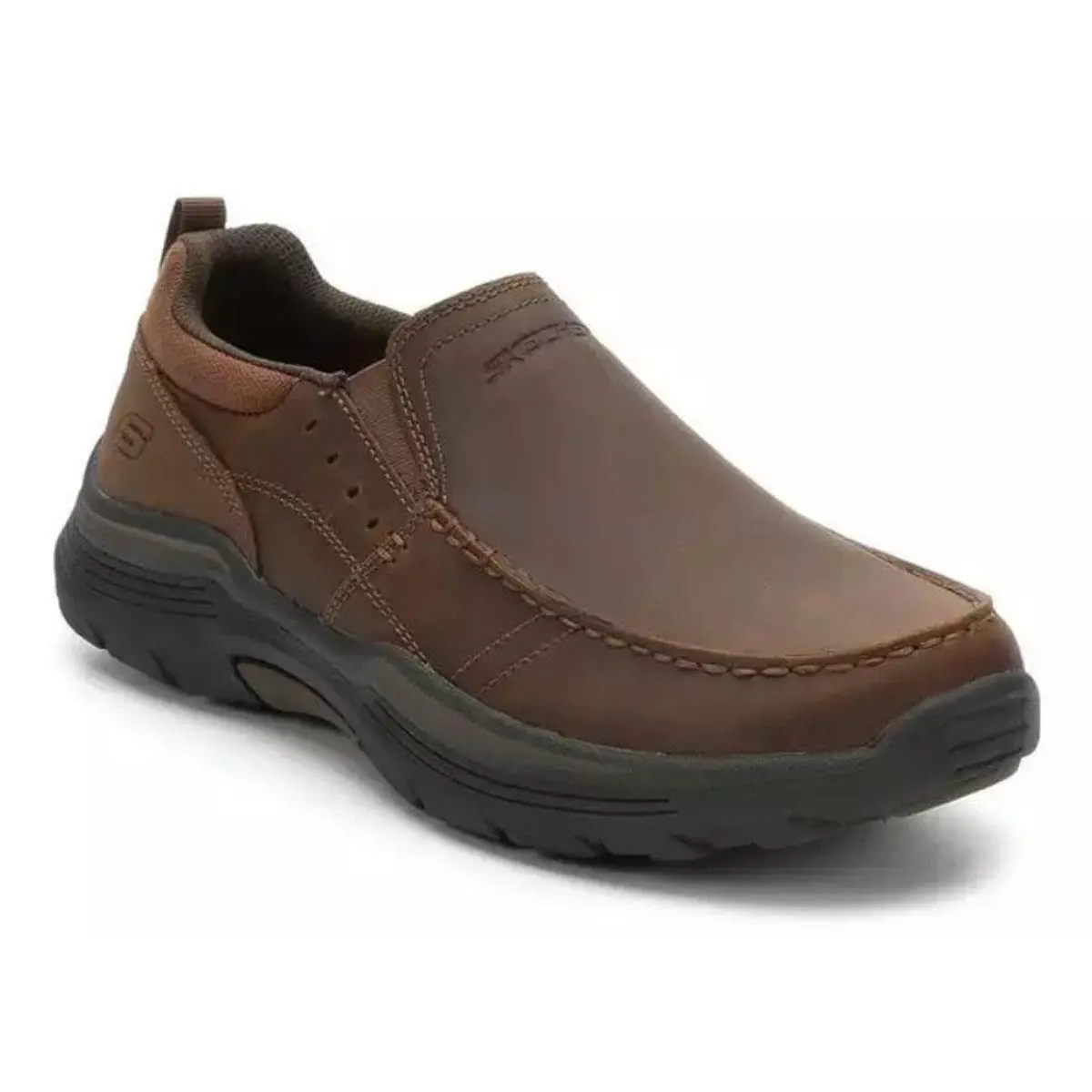 Skechers Men`s Relaxed Fit Air Cooled Memory Foam Loafers in Medium Wide 2E