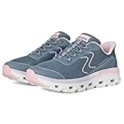 Skechers Womens Slip-ins: Glide-step Sole Slip-in Shoe Slate/pink - 180272-STLP - SLATE/PINK