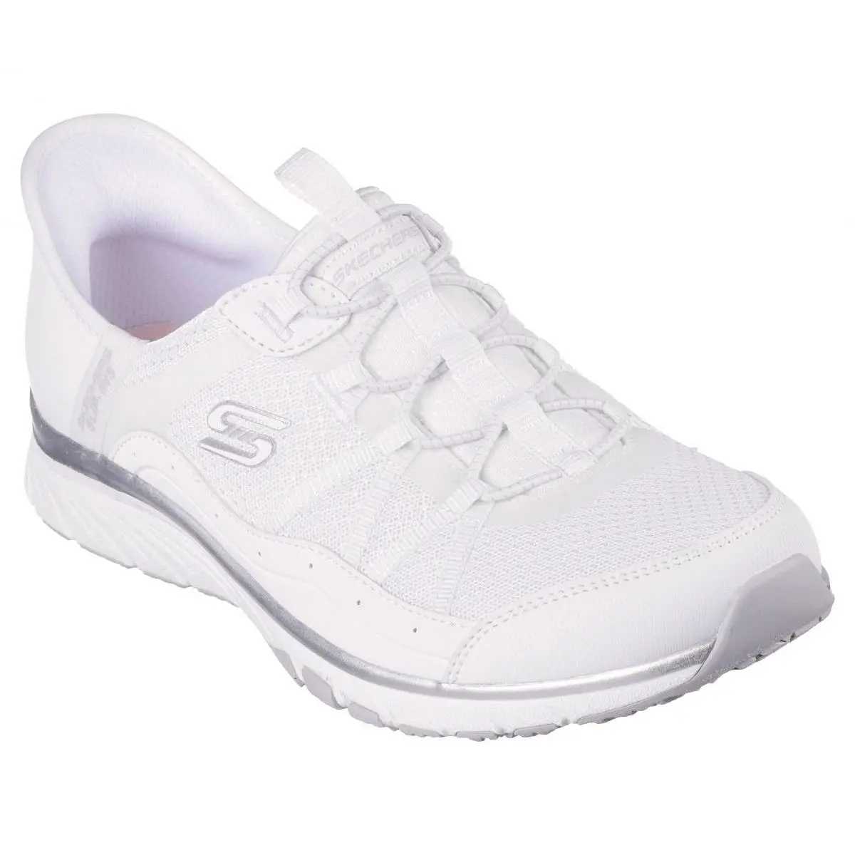 Skechers shoes - WHITE/SILVER 5