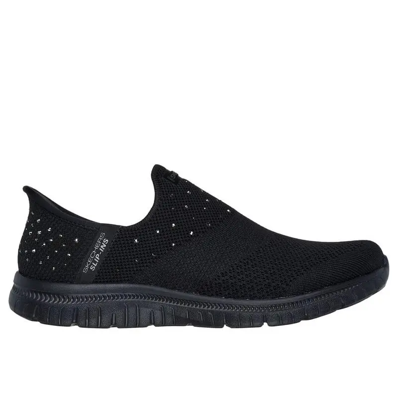 Skechers Women`s Virtue Starlight Slip-ins Shoe Black - 104450-BBK Black