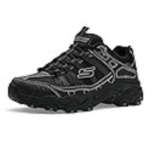Skechers Men`s Afterburn Legacy Sneaker Black/black Black
