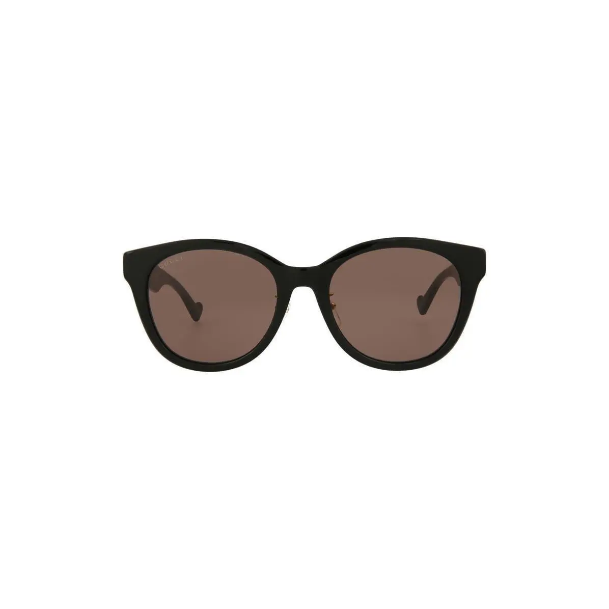 Gucci Women 56mm Round Sunglasses Black Black Brown