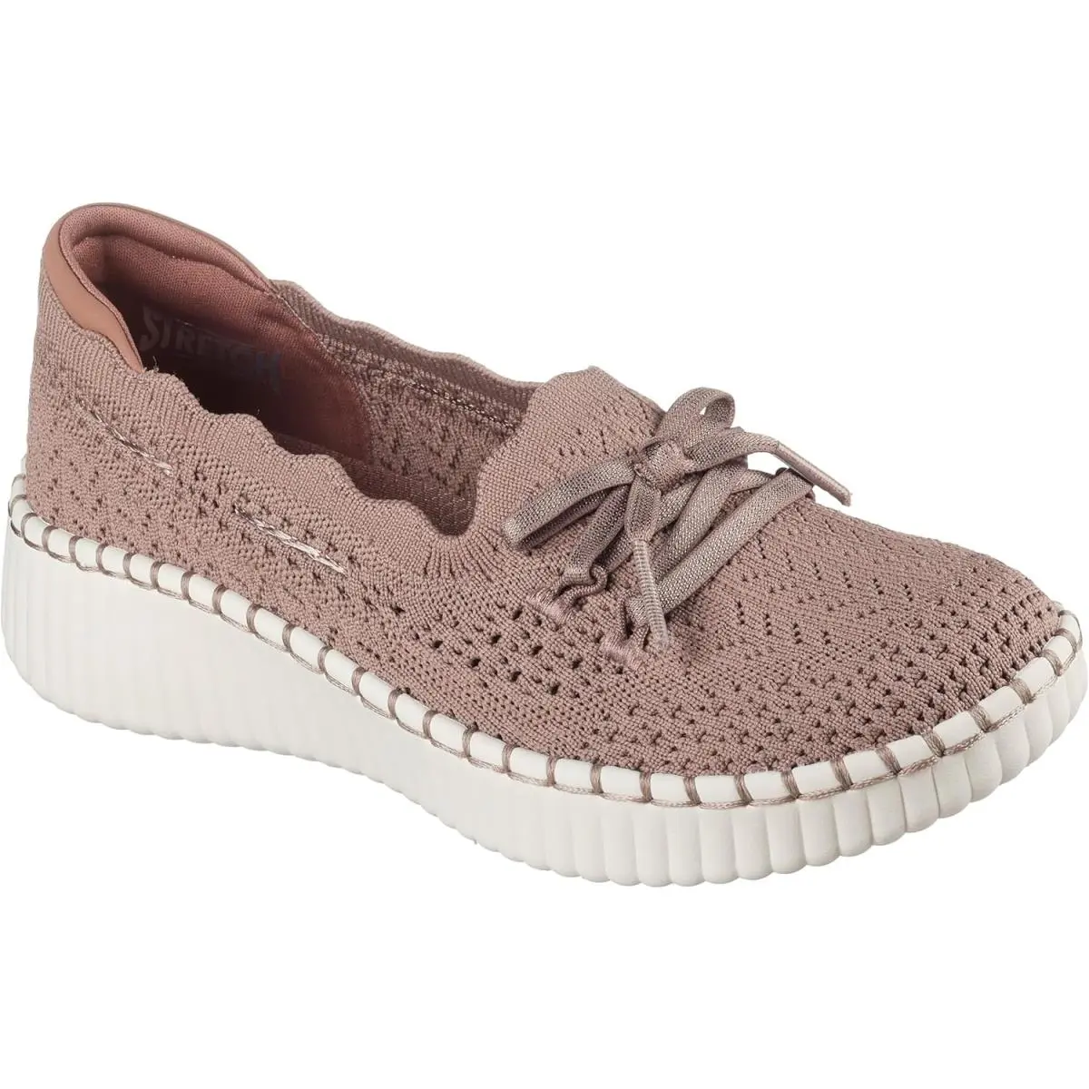 Skechers Women`s Wilshire Blvd Knit Sail Sneakers