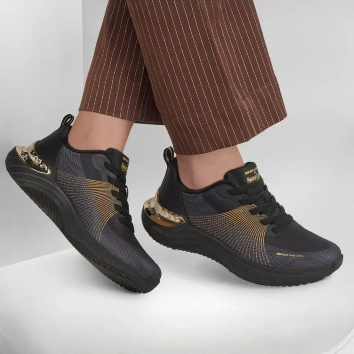 Skechers shoes - Snoop Ace Cyber Walker - Snoop Ace Cyber Walker - 186025 - Black/Gold 4