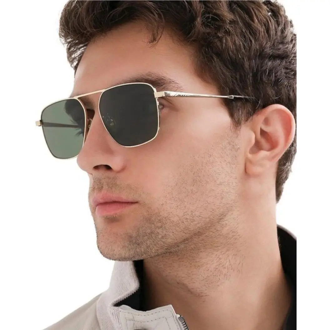 Gucci Sunglasses GG0743S 001 Gold/gray Aviator Unisex Gucci Eyewear