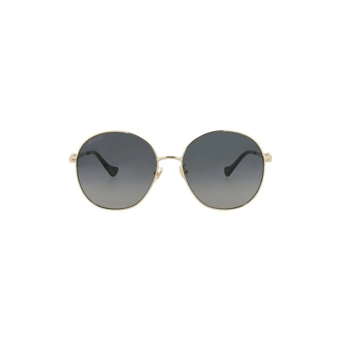Gucci Women Novelty 59mm Round Sunglasses Gold Gold Grey