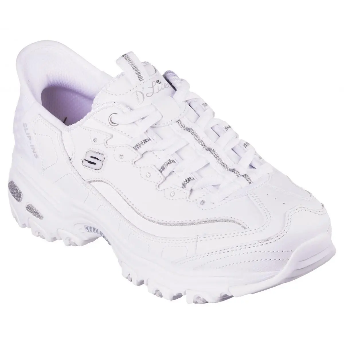 Skechers shoes - WHITE/SILVER 0