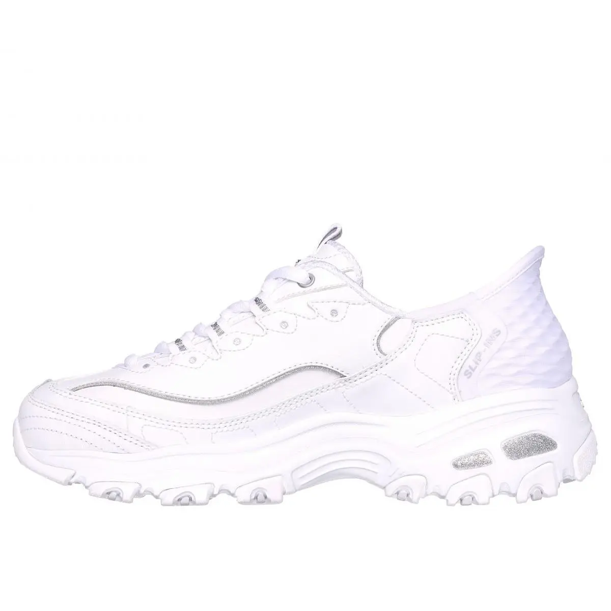 Skechers shoes - WHITE/SILVER 3