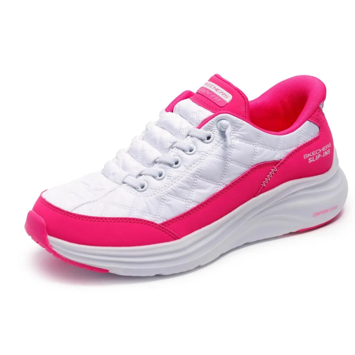 Skechers shoes - WHITE/HOT PINK 10