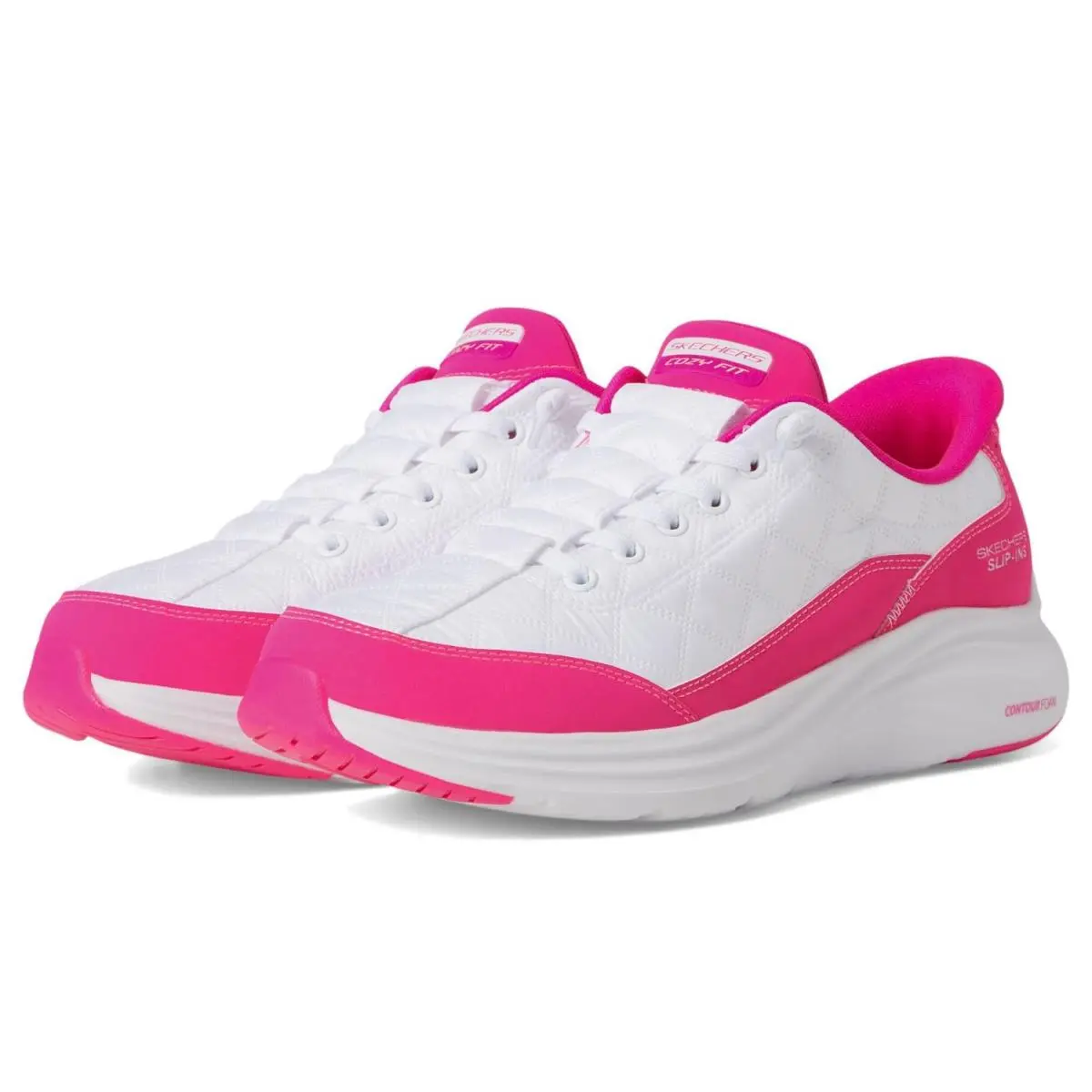 Skechers shoes - WHITE/HOT PINK 13