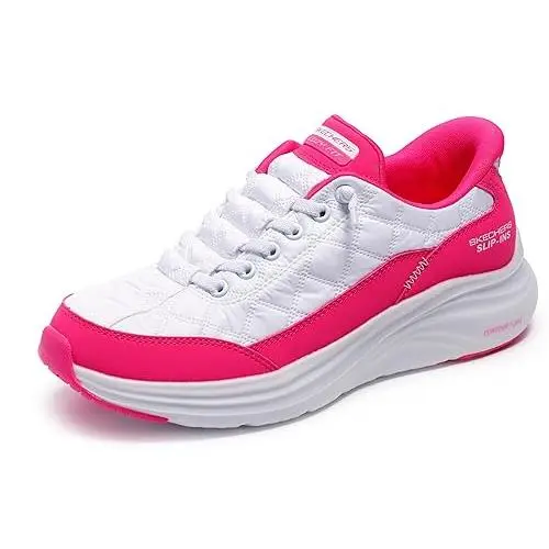 Skechers shoes - WHITE/HOT PINK 21