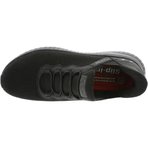 Skechers shoes - Women's Work Hands Free Slip Ins Squad Chaos Sr- Jasul - 108194 - Black (UPC: 197976094321) 1