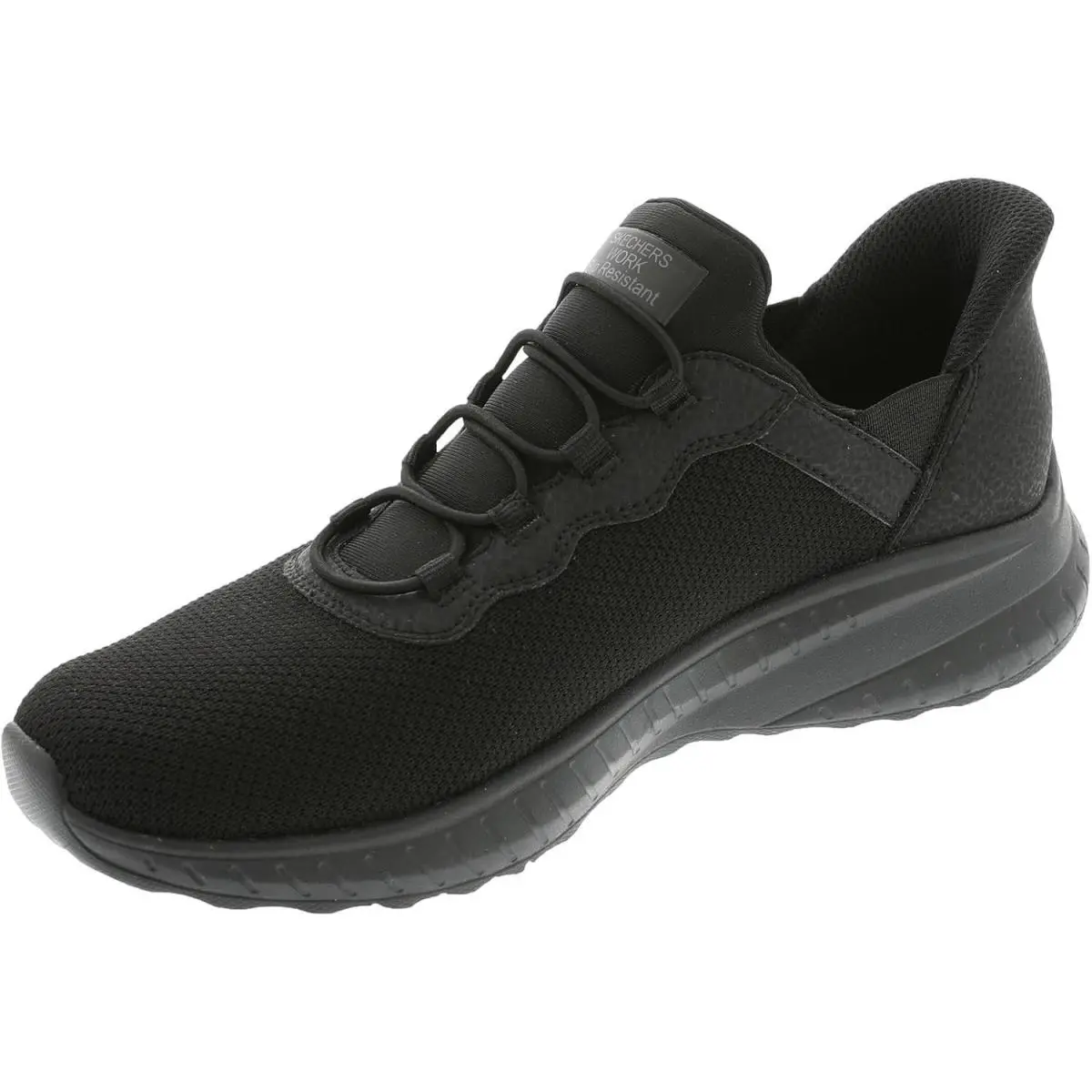 Skechers shoes - Women's Work Hands Free Slip Ins Squad Chaos Sr- Jasul - 108194 - Black (UPC: 197976094321) 3