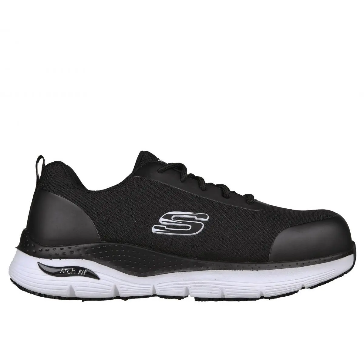 Skechers Work Men`s Arch Fit SR - Ringstap Alloy Toe Work Shoes Black/white - 20