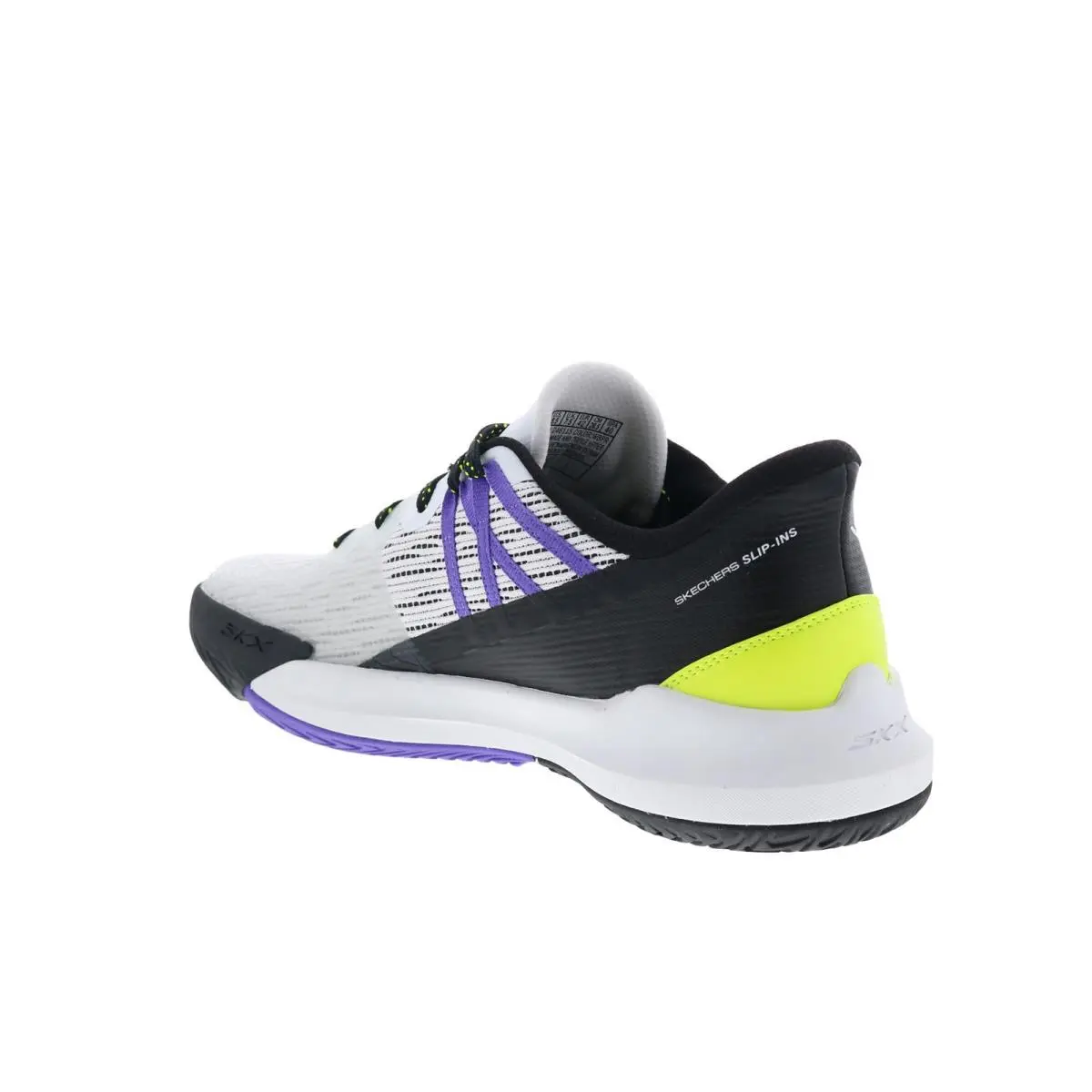 Skechers shoes - Skechers Slip-Ins Tennis Baseline Bully - 246115-WBPR - White 12
