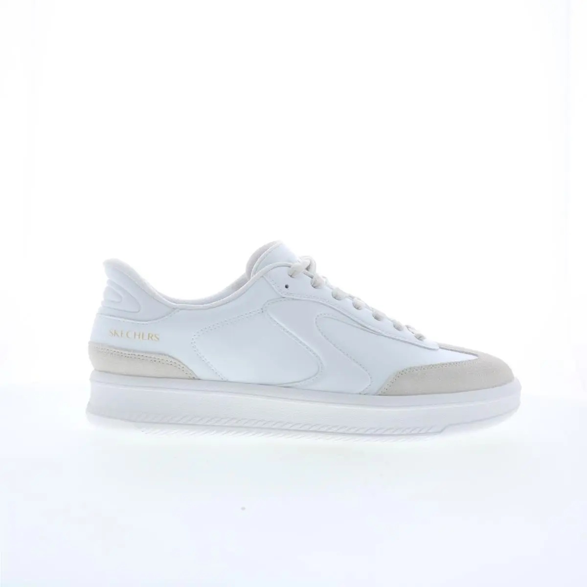 Skechers Slip-ins: Hotshot HI Mens White Leather Lifestyle Sneakers Shoes