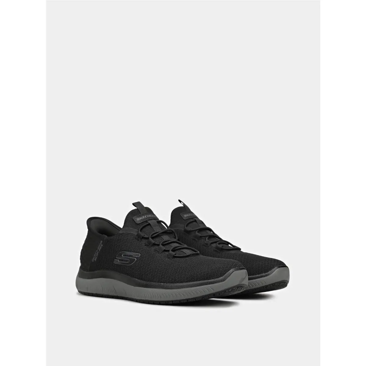 Skechers Summits - Colsin 200205-BKCC Sneaker Men 12 Black Slip On Shoes ZAP2418