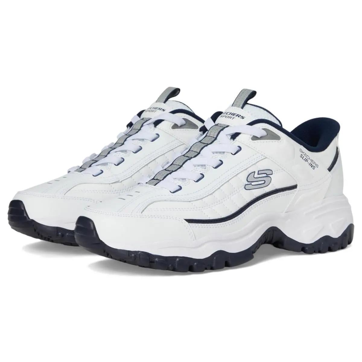 Skechers shoes - WHITE/NAVY 1