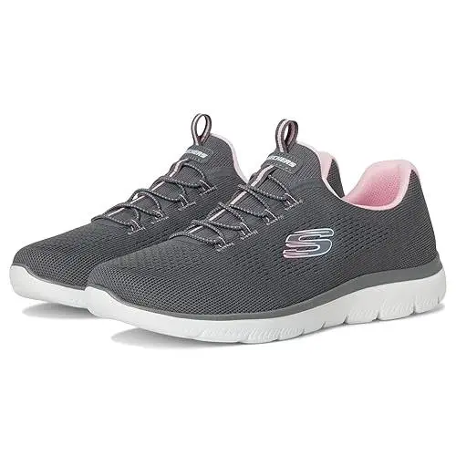 Skechers shoes - CHARCOAL/PINK 0