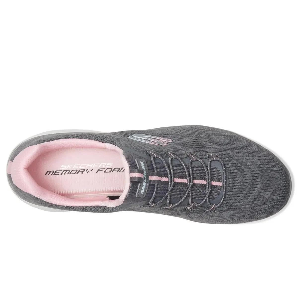 Skechers shoes - CHARCOAL/PINK 2