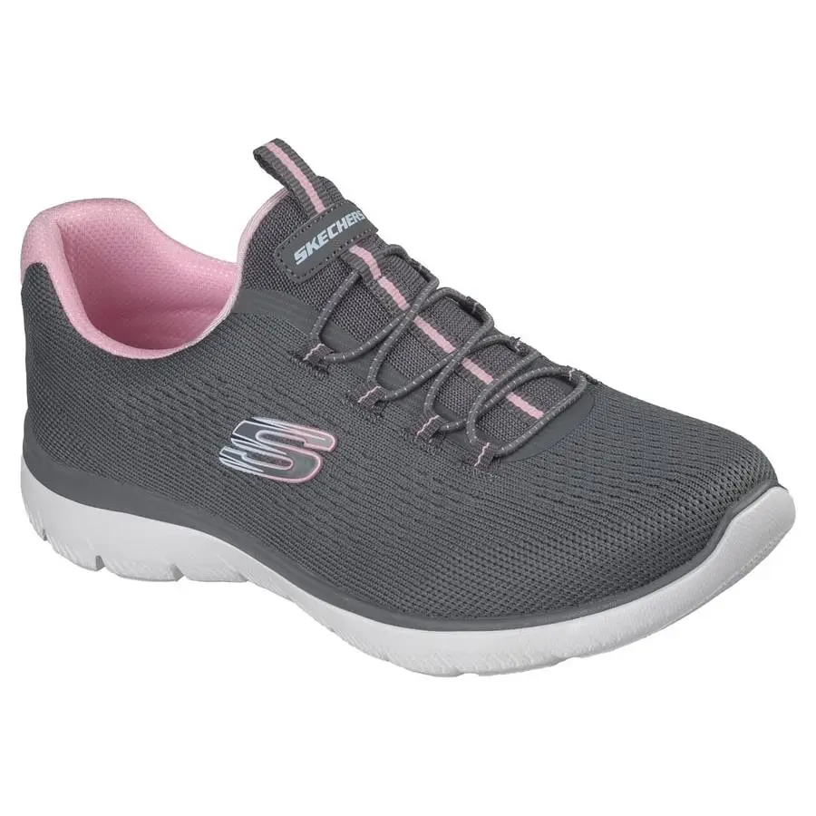 Skechers shoes - CHARCOAL/PINK 4