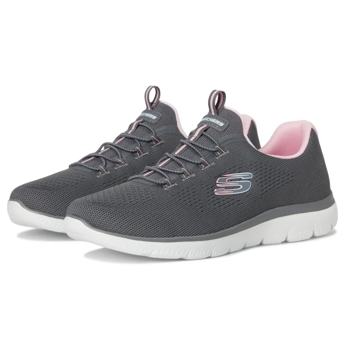 Skechers shoes - CHARCOAL/PINK 6