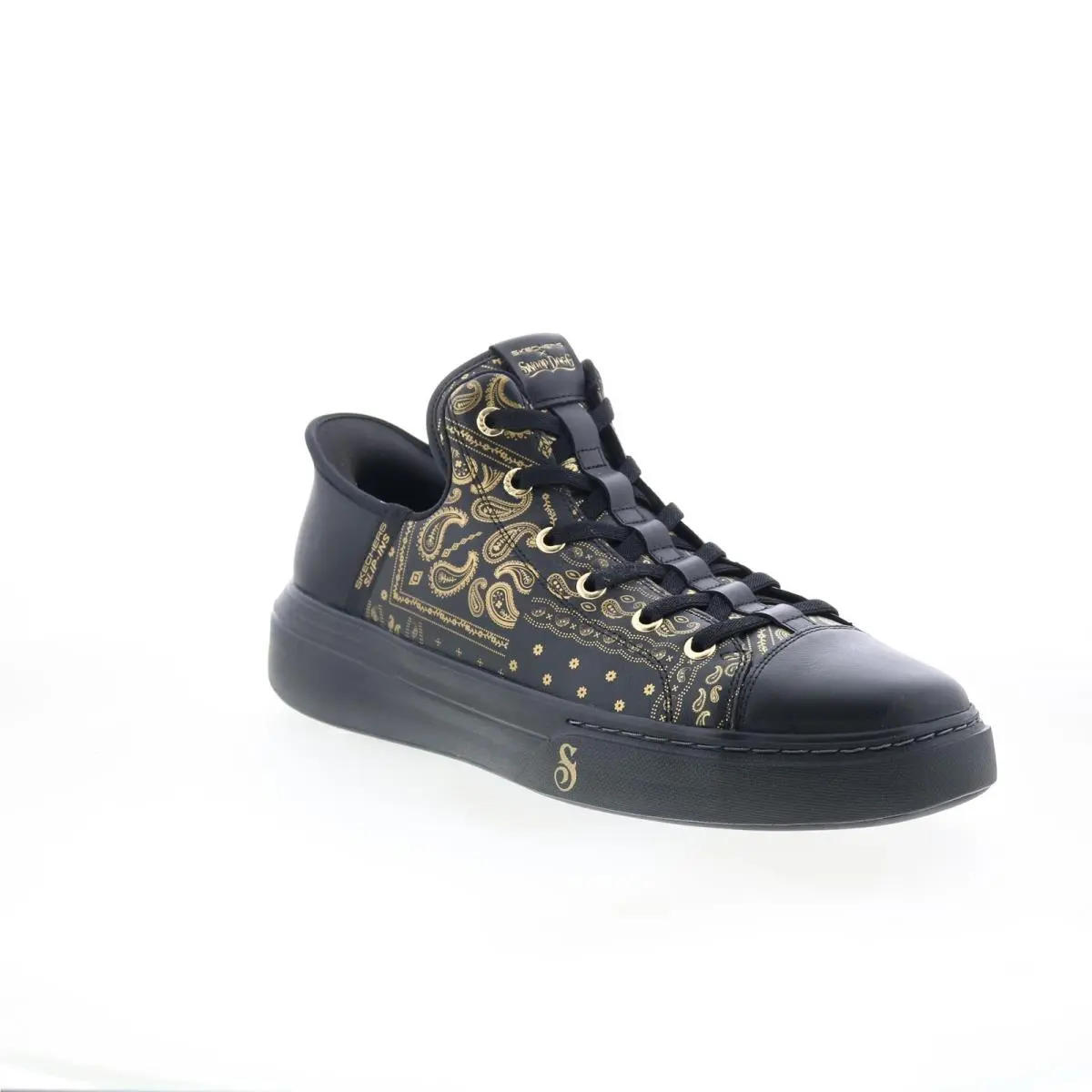 Skechers shoes - Skechers Premium Leather Slip-ins Snoop One Double G - 251017-BKGD - Black 0
