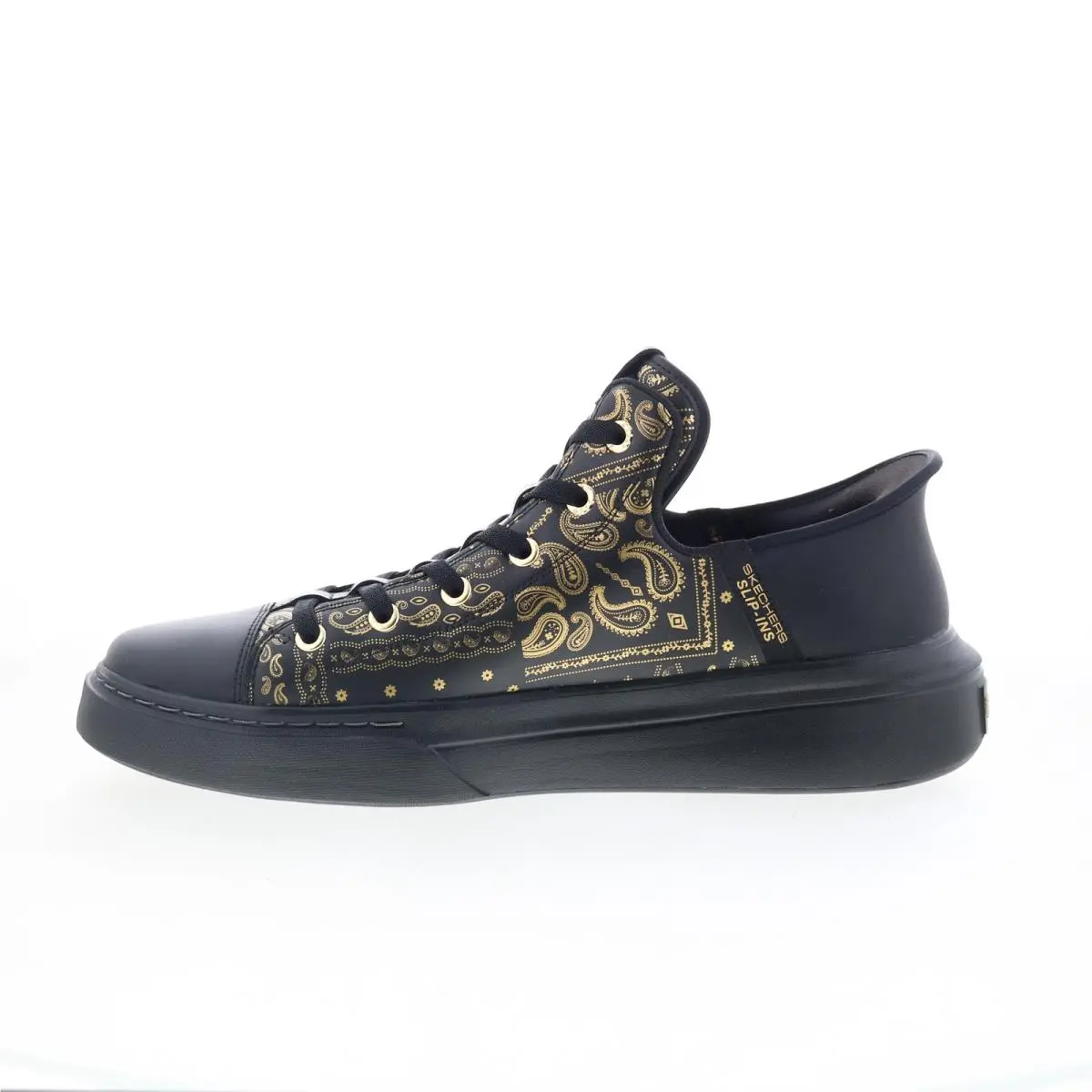 Skechers shoes - Skechers Premium Leather Slip-ins Snoop One Double G - 251017-BKGD - Black 3
