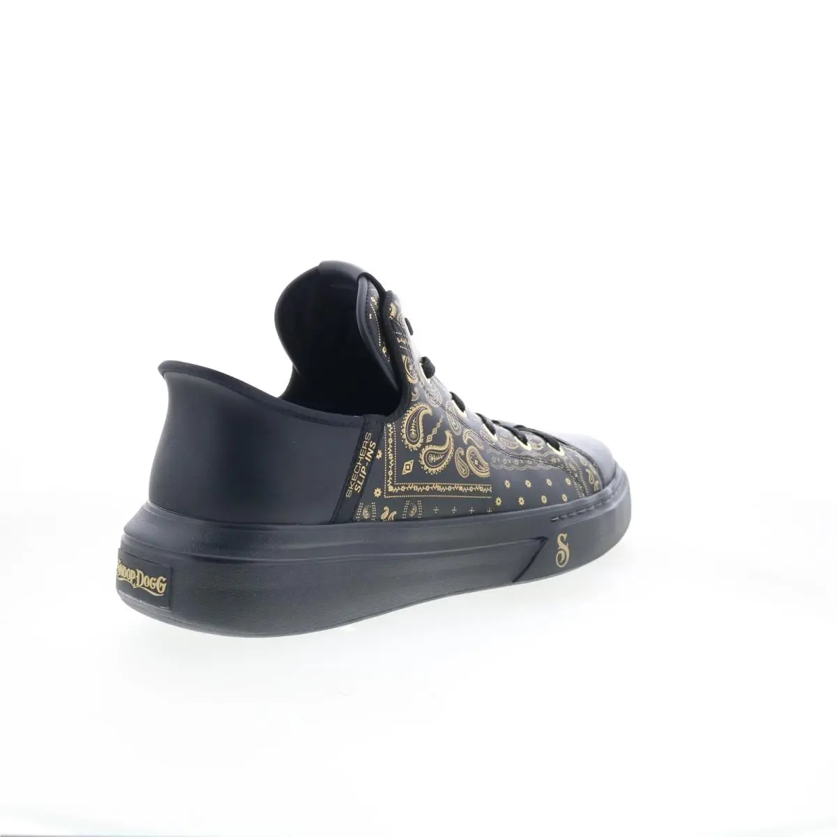 Skechers shoes - Skechers Premium Leather Slip-ins Snoop One Double G - 251017-BKGD - Black 6