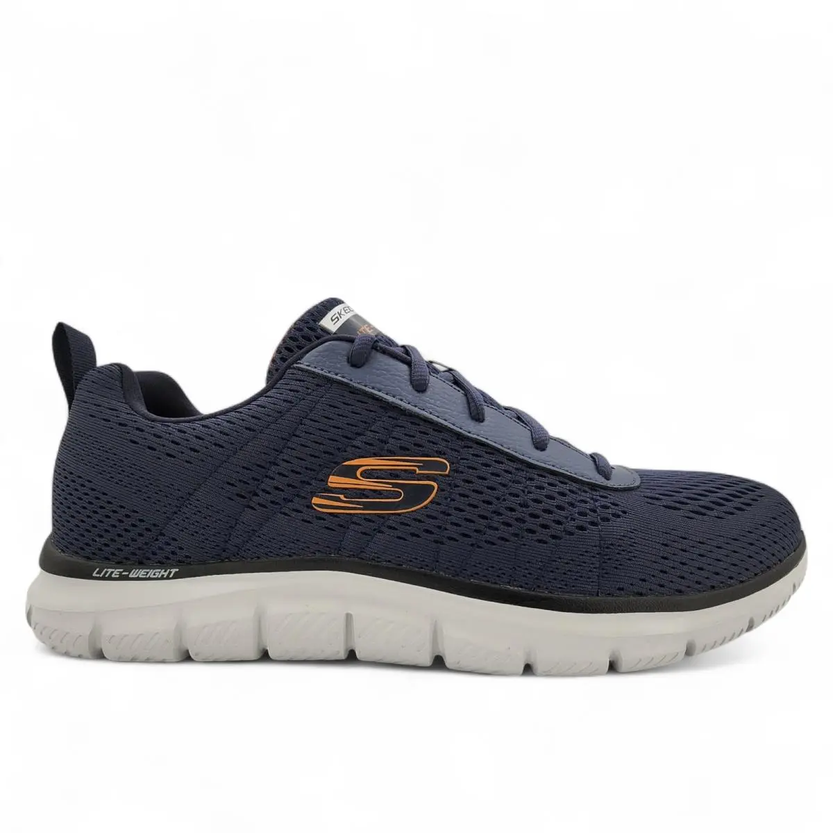 Skechers Track Moulton Shoes Mens 11 Navy Blue Memory Foam Washable Sneakers