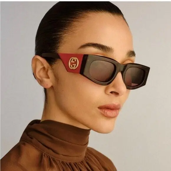 Gucci Sunglasses GG1664S 004 Havana Red Women Gucci Eyewear