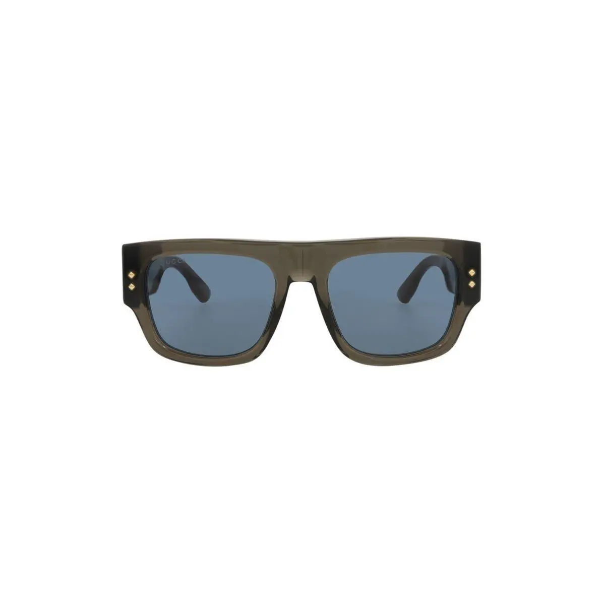 Gucci Women Novelty 54mm Rectangular Sunglasses Grey Grey Blue