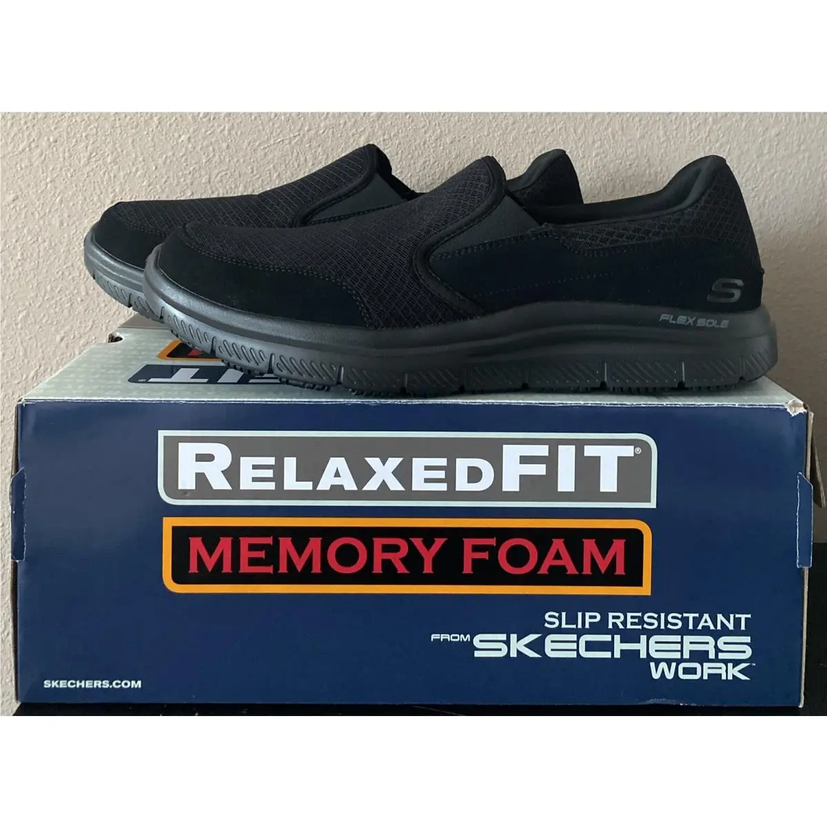 Skechers Men`s Flex Advantage Sr Mcallen-m Work Shoe 11.5 Black