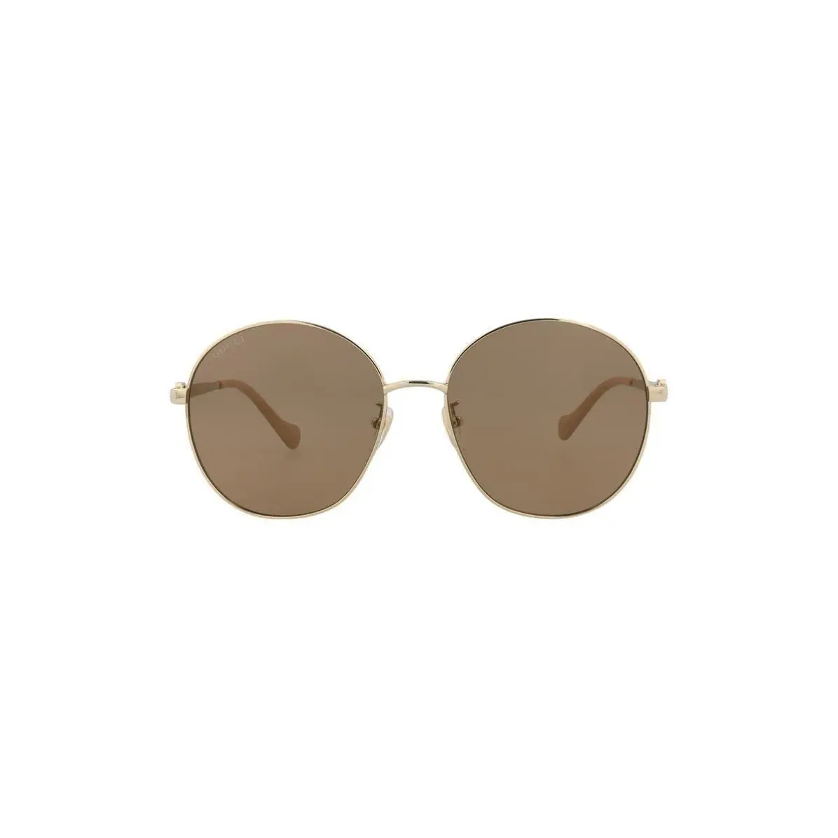 Gucci Women 59mm Round Sunglasses Gold Gold Brown