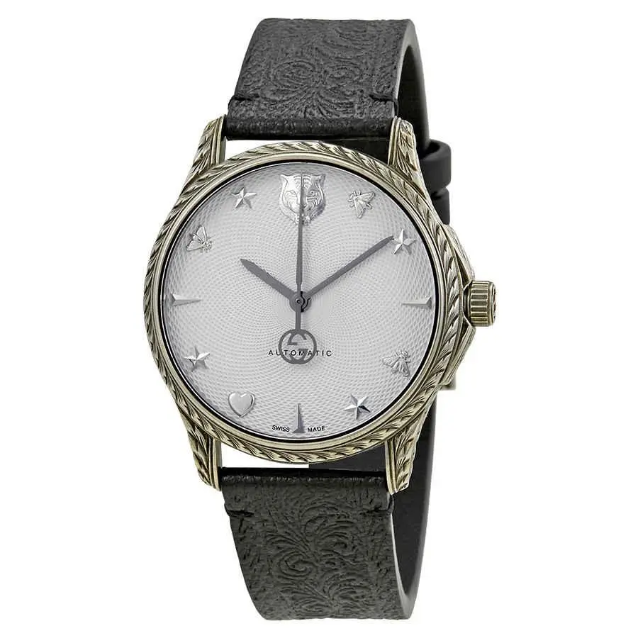 Gucci Le Marche Des Merveilles Silver Dial Automatic Men`s Watch YA1264004
