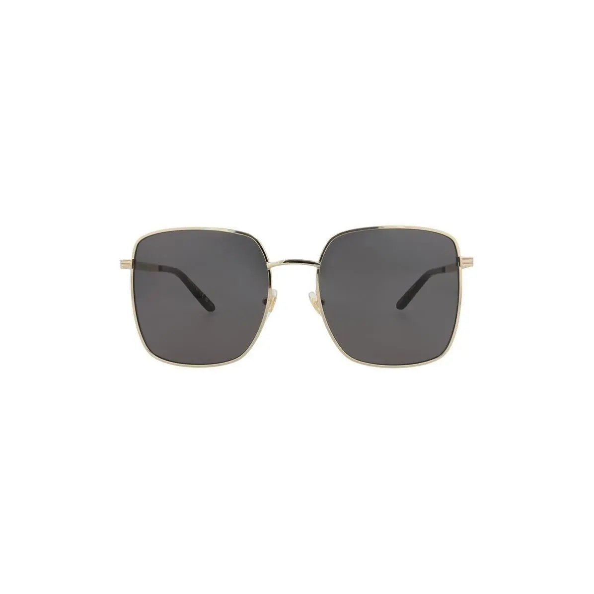 Gucci Women 57mm Square Sunglasses Gold Gold Grey